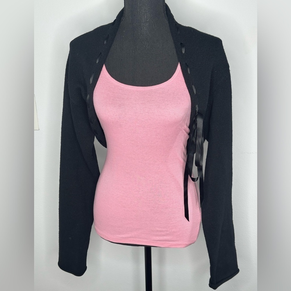 DKNY Black Trendy Sweater Valero Swing - Picture 3 of 11